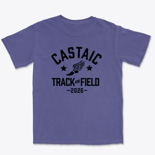 Castaic High School Track and Field Premium Heavyweight T-shirt
