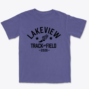 Lakeview Christian School Track and Field Premium Heavyweight T-shirt