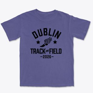 Dublin Junior High School Track and Field Premium Heavyweight T-shirt