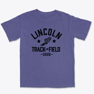Lincoln Junior High School Track and Field Premium Heavyweight T-shirt
