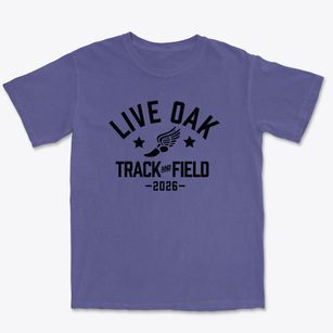 Live Oak Middle School Track and Field Premium Heavyweight T-shirt