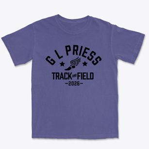 G L Priess Elementary School Track and Field Premium Heavyweight T-shirt