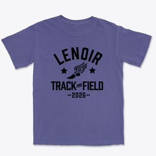 Lenoir High School Track and Field Premium Heavyweight T-shirt