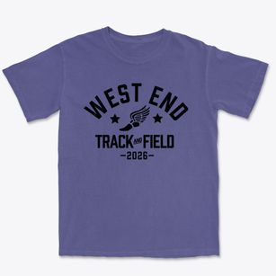 West End Middle School Track and Field Premium Heavyweight T-shirt