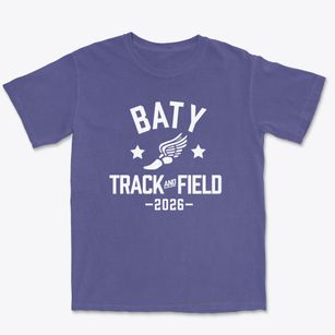 Baty Elementary School Track and Field Premium Heavyweight T-shirt