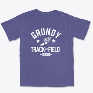 Grundy High School Track and Field Premium Heavyweight T-shirt
