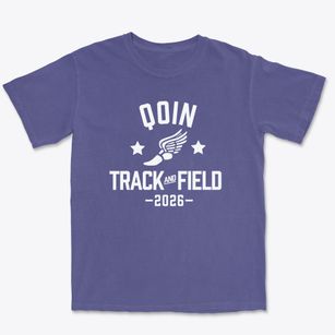 Qoin High School Track and Field Premium Heavyweight T-shirt
