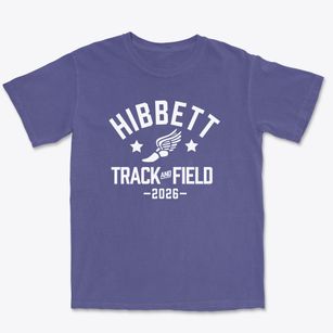 Hibbett Middle School Track and Field Premium Heavyweight T-shirt