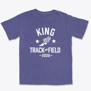 King Philip Regional Junior High School Track and Field Premium Heavyweight T-shirt