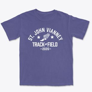 Saint John Vianney School Track and Field Premium Heavyweight T-shirt