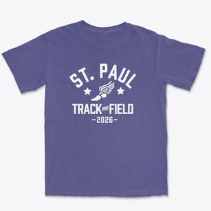 Saint Paul Lutheran School Track and Field Premium Heavyweight T-shirt