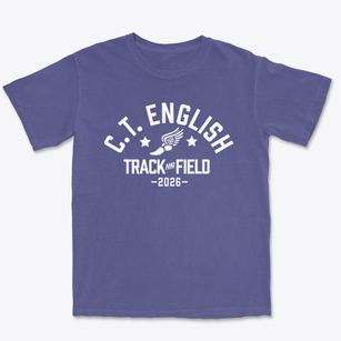 C.t. English Middle School Track and Field Premium Heavyweight T-shirt