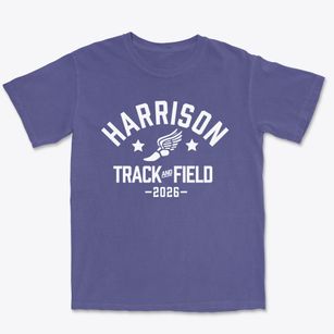 Harrison Elementary School Track and Field Premium Heavyweight T-shirt