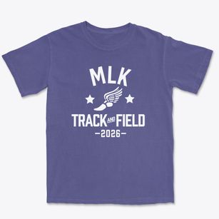 Dr Martin Luther King Jr Academy Track and Field Premium Heavyweight T-shirt