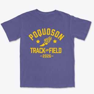 Poquoson High School Track and Field Premium Heavyweight T-shirt