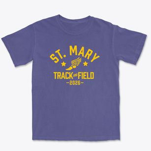 Saint Mary School Track and Field Premium Heavyweight T-shirt