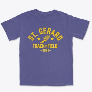 St Gerard Parish Track and Field Premium Heavyweight T-shirt