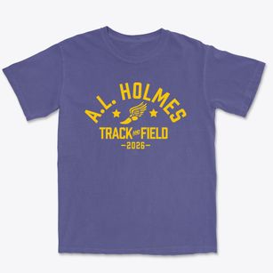 A.l. Holmes Academy Of Blended Learning Track and Field Premium Heavyweight T-shirt