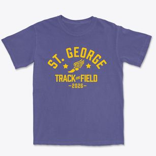 Saint George School Track and Field Premium Heavyweight T-shirt