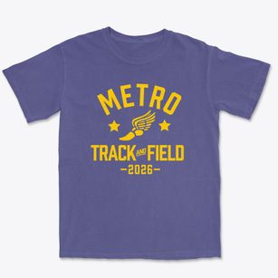 Metro Christian Academy Track and Field Premium Heavyweight T-shirt