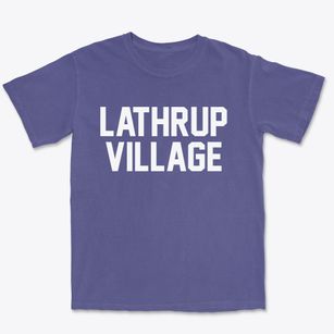 Lathrup Village Michigan Classic Block Premium Heavyweight T-shirt