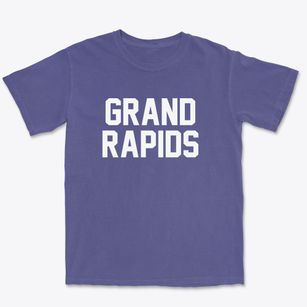 Grand Rapids Minnesota Classic Block Premium Heavyweight T-shirt