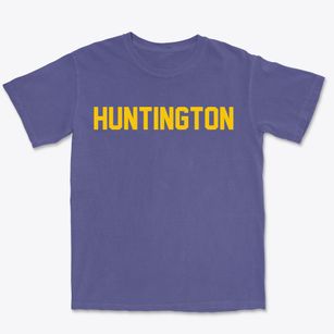 Huntington Massachusetts Classic Block Premium Heavyweight T-shirt