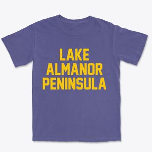 Lake Almanor Peninsula California Classic Block Premium Heavyweight T-shirt