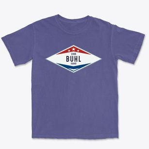 Buhl Idaho Diamond Star Premium Heavyweight T-shirt