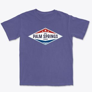 Palm Springs Florida Diamond Star Premium Heavyweight T-shirt