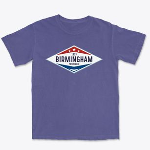 Birmingham Michigan Diamond Star Premium Heavyweight T-shirt