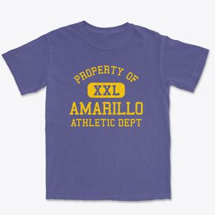 Amarillo Texas Athletic Dept Premium Heavyweight T-shirt