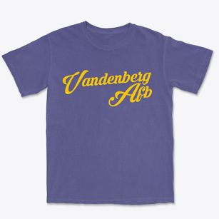 Vandenberg Afb California Vintage Team Premium Heavyweight T-shirt
