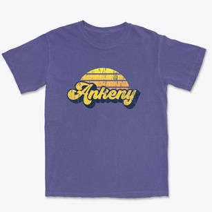 Ankeny Iowa Sublime Sunset Premium Heavyweight T-shirt