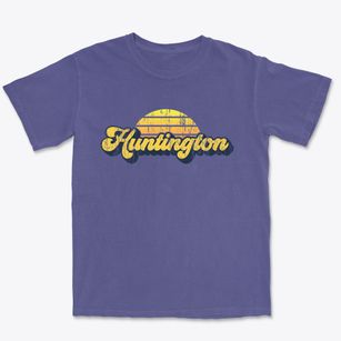 Huntington Massachusetts Sublime Sunset Premium Heavyweight T-shirt