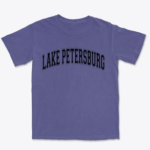 Lake Petersburg Illinois Varsity Premium Heavyweight T-shirt