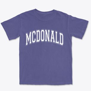 Mcdonald North Carolina Varsity Premium Heavyweight T-shirt