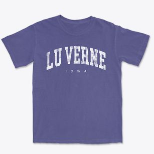 Lu Verne Iowa Urban Vibe Premium Heavyweight T-shirt