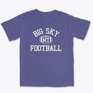 Big Sky Montana Football Premium Heavyweight T-shirt