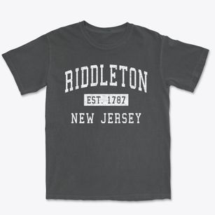Riddleton New Jersey Classic Established Premium Heavyweight T-shirt
