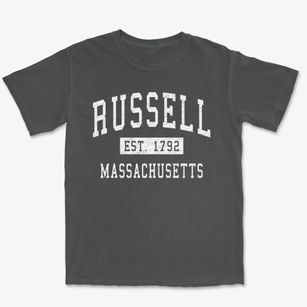 Russell Massachusetts Classic Established Premium Heavyweight T-shirt