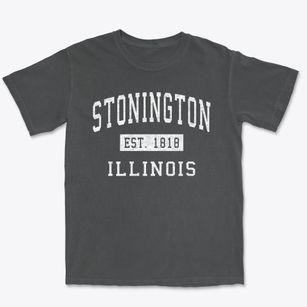 Stonington Illinois Classic Established Premium Heavyweight T-shirt