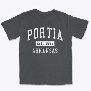 Portia Arkansas Classic Established Premium Heavyweight T-shirt
