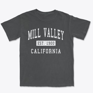 Mill Valley California Classic Established Premium Heavyweight T-shirt
