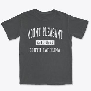 Mount Pleasant South Carolina Classic Established Premium Heavyweight T-shirt