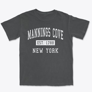Mannings Cove New York Classic Established Premium Heavyweight T-shirt