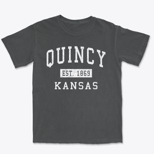 Quincy Kansas Classic Established Premium Heavyweight T-shirt