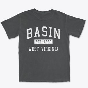 Basin West Virginia Classic Established Premium Heavyweight T-shirt