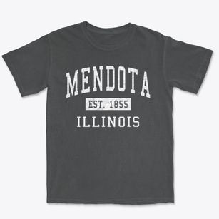 Mendota Illinois Classic Established Premium Heavyweight T-shirt