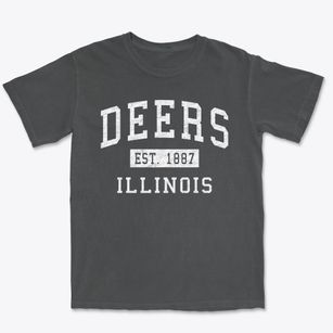 Deers Illinois Classic Established Premium Heavyweight T-shirt